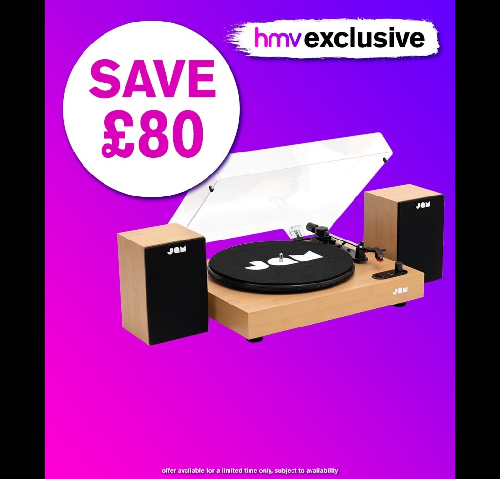 Jam Sound System Cherry Wood Turntable & Speakers (hmv exclusive ...